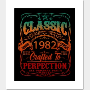 Vintage 1982 Limited Edition 42 Year old 42th Birthday Posters and Art